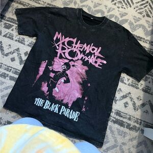 My Chemical Romance The Black Parade Black Tee with Pink Graphic